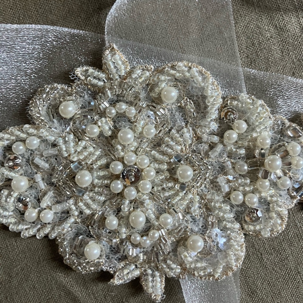 Beautiful wedding sash